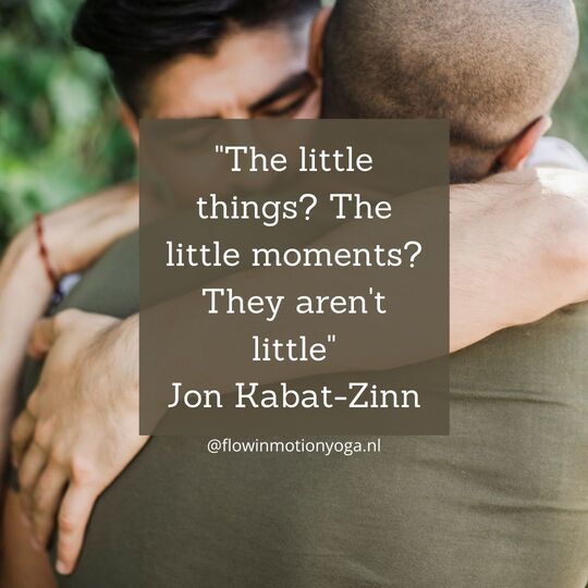 Mindfulness quote the little things the little moments they aren't little