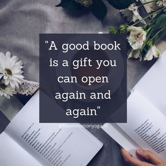 Minfulness quote boeken a good book is a gift you can open again and again