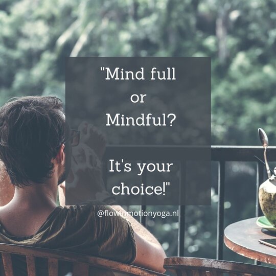 mindfulness mind full or mindful quote flowinmotionyoga