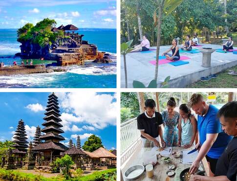 yoga retreat bali green