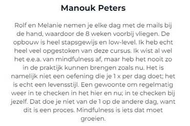 mindfulness cursus online review