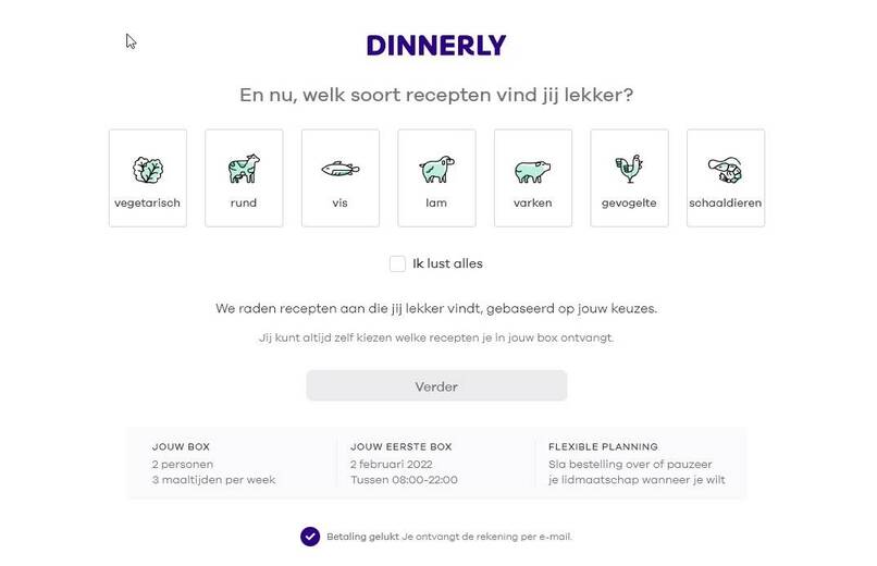 smaakprofiel dinnerly review